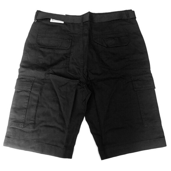 Blu Rock Premium Clothing Belted Cargo Shorts Mens Size 36 Black MGS-8500 - Picture 3 of 4